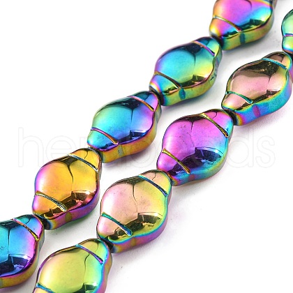 Electroplate Glass Beads Strands EGLA-G037-12A-FP01-1
