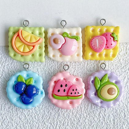 Opaque Resin Pendants CRES-D307-01P-1