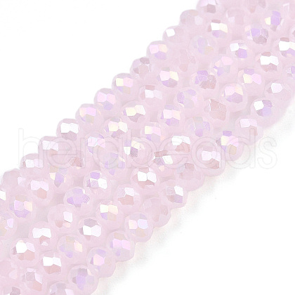 Electroplate Glass Beads Strands EGLA-A044-J3mm-B02-1