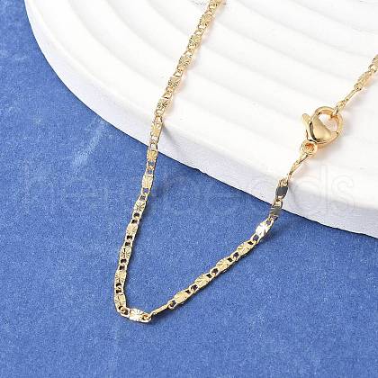Brass Chain Necklaces MAK-L009-17G-1