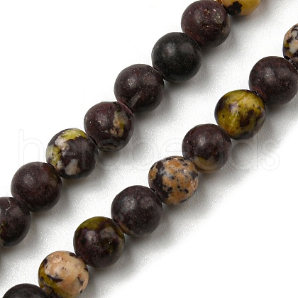 Natural Cherry Blossom Jasper Beads Strands G-C079-A02-01-1