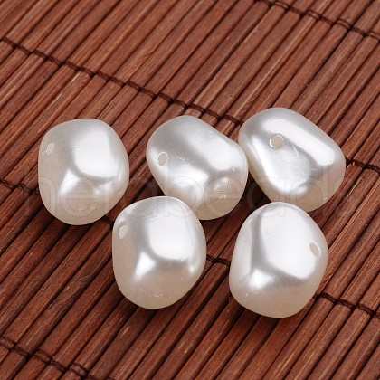 Acrylic Imitation Pearl Beads X-OACR-O002-7262-1