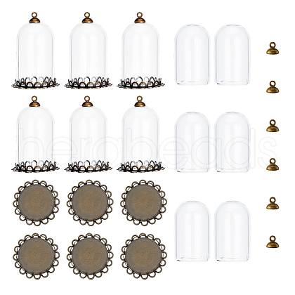 SUPERFINDINGS DIY Pendant Making Kits DIY-FH0007-32-1