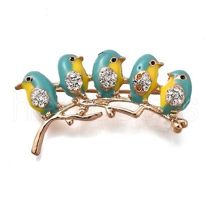 Zinc Alloy Enamel Rhinstone Brooches JEWB-V001-03A-02-1