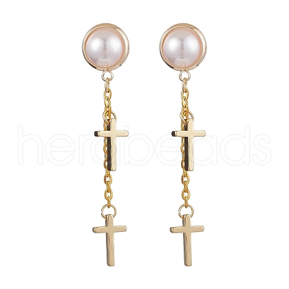 Brass Stud Earring Findings EJEW-JE05977-1