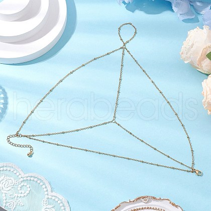 304 Stainless Steel Satellite Chain Toe Ring Anklets for Women AJEW-AN00662-01-1