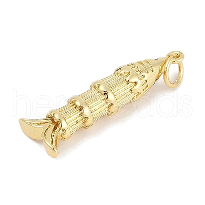 Brass Micro Pave Cubic Zirconia Pendants KK-Q028-69G-02-1