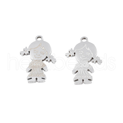 201 Stainless Steel Pendants STAS-N091-143P-1