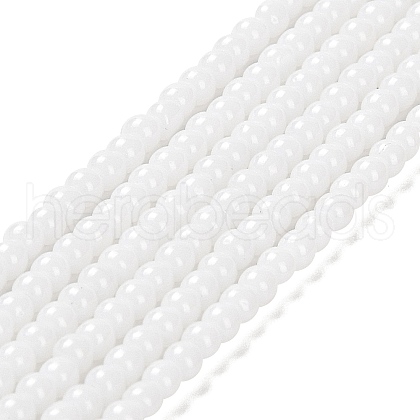 Imitation Jade Glass Beads Strands GLAA-K062-A01-09-1