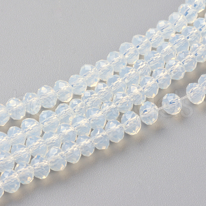 Imitation Jade Glass Beads Strands X-GLAA-R135-2mm-40-1