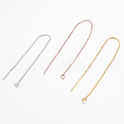Brass Stud Earring Findings KK-F070-16-FF-1