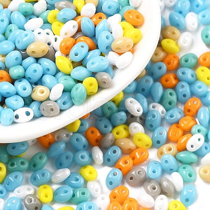 2-Hole Seed Beads GLAA-R159-M-1