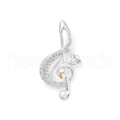 Alloy Rhinestone Brooches PW-WGAB9D4-07-1