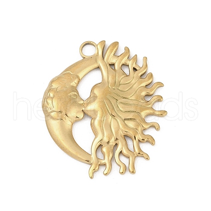 304 Stainless Steel Pendants STAS-D366-01B-G-1