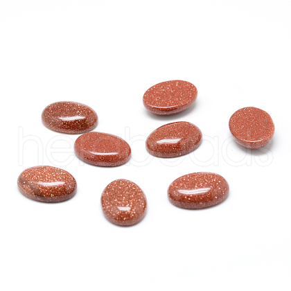 Synthetic Goldstone Cabochons G-T020-18x25mm-22-1