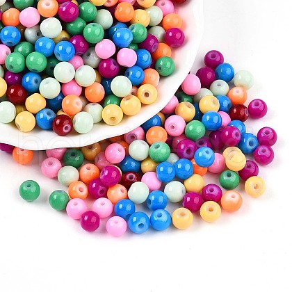 Baking Painted Glass Beads X1-DGLA-Q020-6mm-M01-1