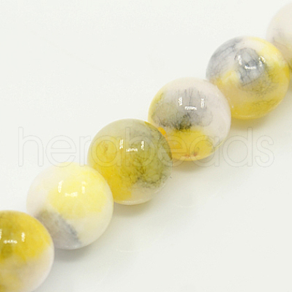 Natural Persian Jade Beads Strands G-D434-6mm-26-1