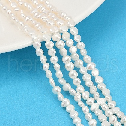 Natural Cultured Freshwater Pearl Beads Strands PEAR-P064-19C-12A-1