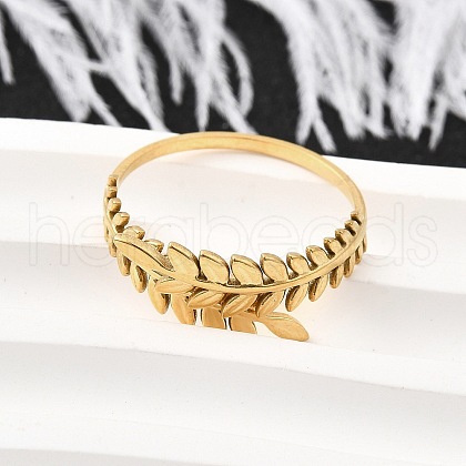 304 Stainless Steel Adjustable Open Cuff Rings for Women RJEW-U062-01B-G-1