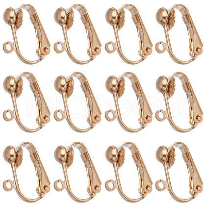 SUNNYCLUE 46Pcs Brass Clip-on Earring Converters Findings KK-SC0003-68-1