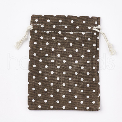 Polycotton(Polyester Cotton) Packing Pouches Drawstring Bags ABAG-T007-01A-1