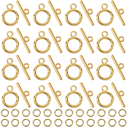 SOFPLATE 60Pcs Tibetan Style Alloy Toggle Clasps FIND-SP0001-23G-1