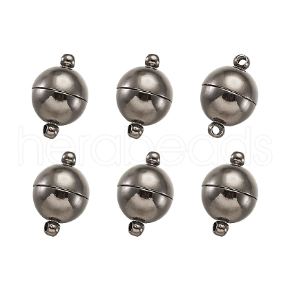 Round Brass Magnetic Clasp KK-TA0007-44B-1