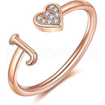 Adjustable Brass Rhinestone Cuff Rings FS-WG29D83-26-1