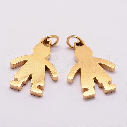 Ion Plating(IP) 316 Surgical Stainless Steel Pendants STAS-K116-01G-A-1