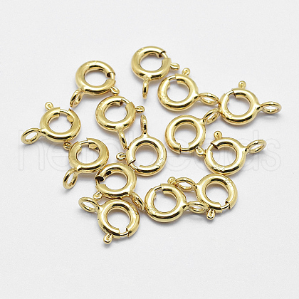 925 Sterling Silver Spring Ring Clasps STER-K167-076C-G-1