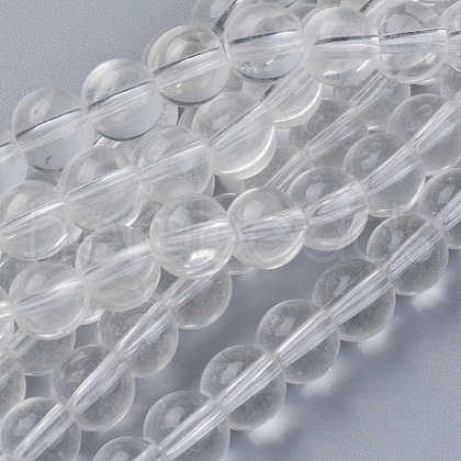 Glass Beads Strands GLAA-E416-01F-10mm-1