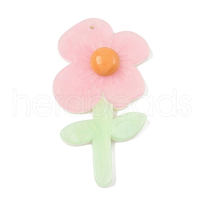 Opaque Acrylic Big Pendants OACR-I018-01A-1