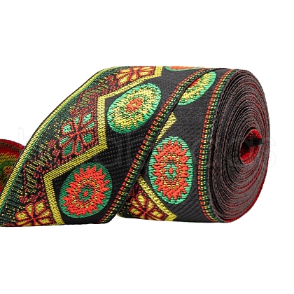 Embroidery Polyester Ribbon SRIB-WH0006-05-1