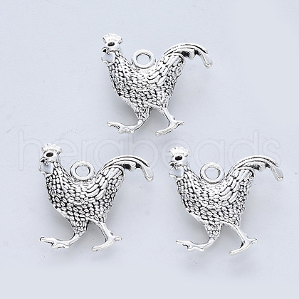 Tibetan Style Alloy Pendants X-TIBE-R316-023AS-RS-1