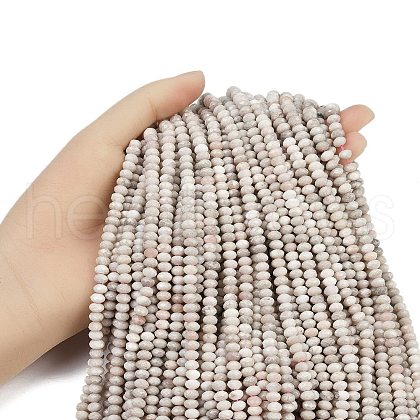 Natural Pink Opal Beads Strands G-RM2025-C44-4x6mm-1