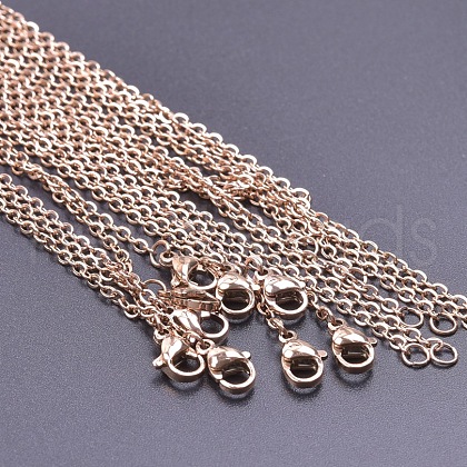 2MM Unisex 304 Stainless Steel Cable Chain Necklaces VJ7708-8-1