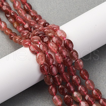 Natural Strawberry Quartz Beads Strands G-Z006-A38-1