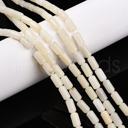 Natural White African Opal Beads Strands G-N346-01A-10-1