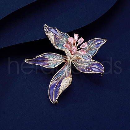 Iris Flower Enamel Pins PW-WGC4E38-01-1