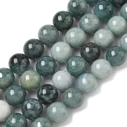 Natural Myanmar Jadeite Beads Strands G-B099-C06-04-1