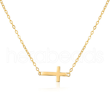 925 Sterling Silver Cross Pendant Necklaces DX7792-1-1
