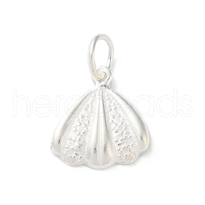 925 Sterling Silver Sea Animal Shell Shape Charms STER-E071-02S-02-1