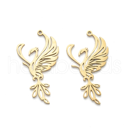 201 Stainless Steel Pendants STAS-I332-10G-1