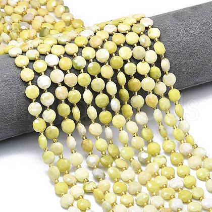 Natural Butter Jade Beads Strands G-C116-A42-02-1
