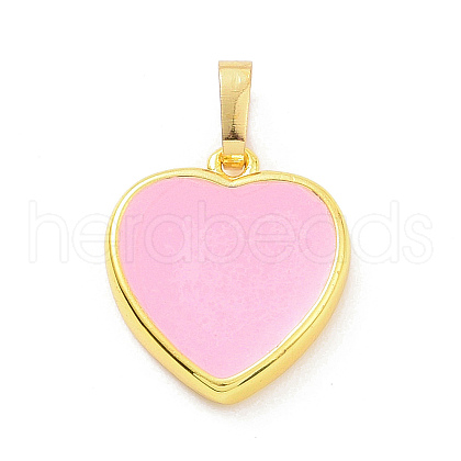 Real 18K Gold Plated Eco-friendly Rack Plating Brass Enamel Pendants KK-F843-06G-01-1