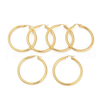 304 Stainless Steel Hoop Earrings EJEW-H358-08G-A-1