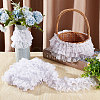 5 Yards 3-Layer Pleated Polyester Chiffon Lace Trim OCOR-WH0082-01A-7