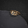 Number 201 Stainless Steel Adjustable Cuff Rings FS-WG22891-03-1