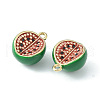 Brass Enamel Charms KK-G462-21LG-2