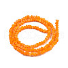 Opaque Solid Color Glass Beads Strands GLAA-N052-01-A03-2